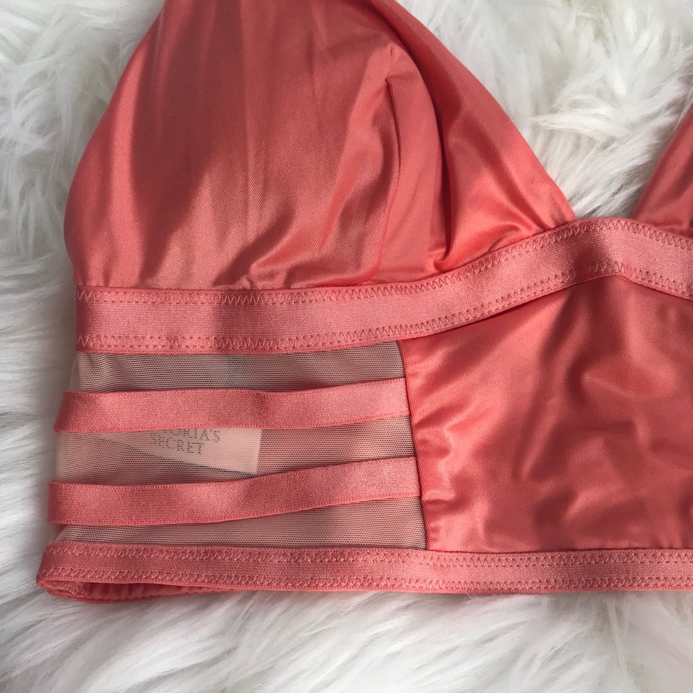 VS | orange satin bra bralette new - Picture 3 of 7